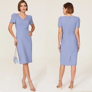 LK Bennett Rebecca Dress Lavender Purple Business Casual Wedding Easter Spring